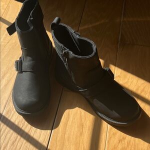 UGG Black Weatherproof Zippered Ankle Boots